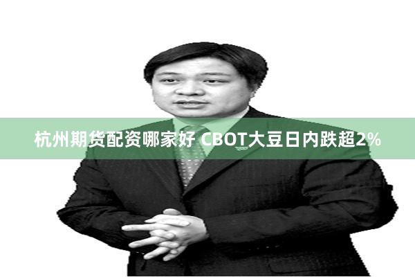 杭州期货配资哪家好 CBOT大豆日内跌超2%